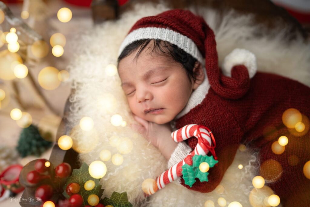 newborn baby sleeping peacefully